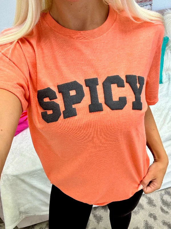 Women's Blouse with Shirt CollarSpicy Season Tee