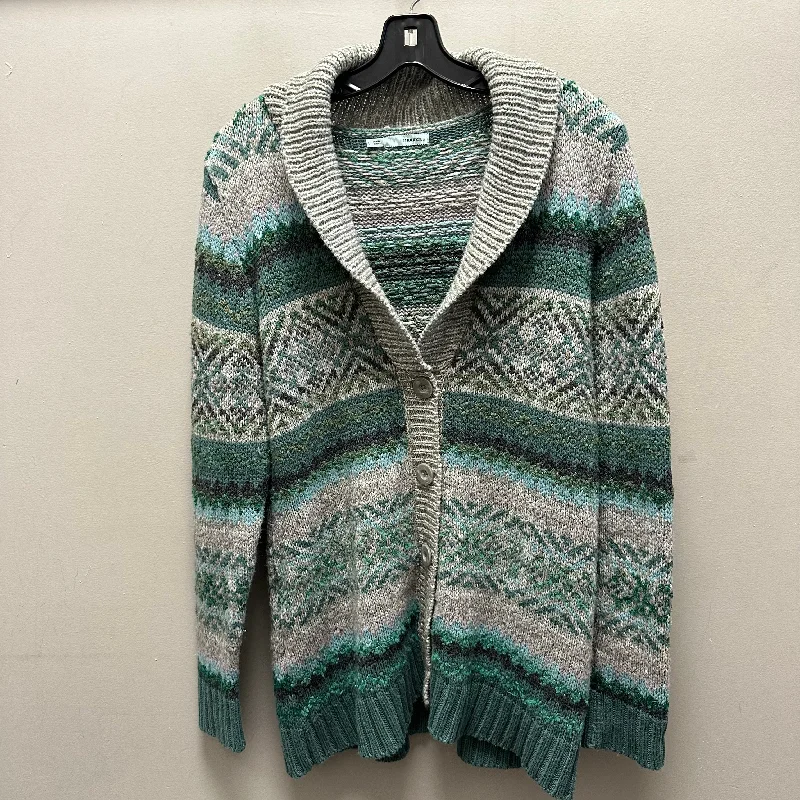 Women's Cable Knit SweatersSweater Cardigan By Maurices In Green, Size: L