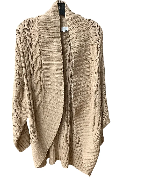 Women's Low Collar SweatersSweater Cardigan By Cozy In Tan, Size: 1x