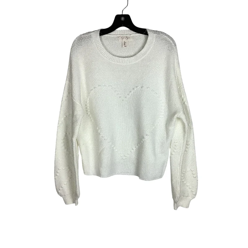 Women's High Collar SweatersSweater By Jessica Simpson In White, Size: L