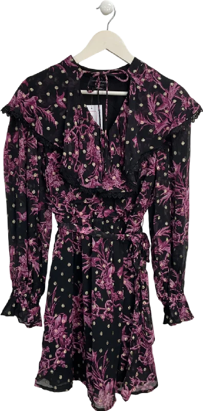 Women's Straight Hem SweatersLove & Roses Black Bird Print Mini Dress UK 8