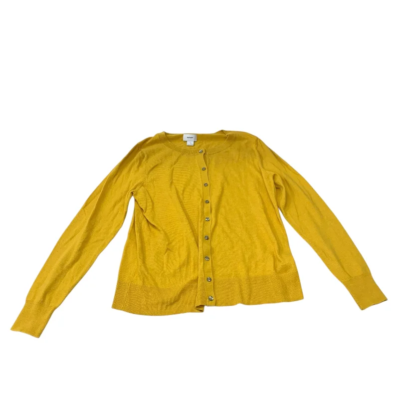 Women's Zip-Up SweatersCardigan By Old Navy In Yellow, Size: M