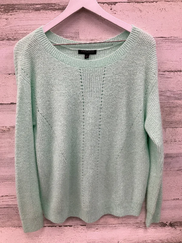 Women's Collarless Design SweatersSweater By Banana Republic In Green, Size: M