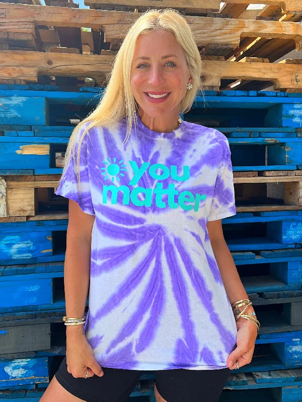 Women's Blouse for HolidayYou Matter Tie-Dye Tee