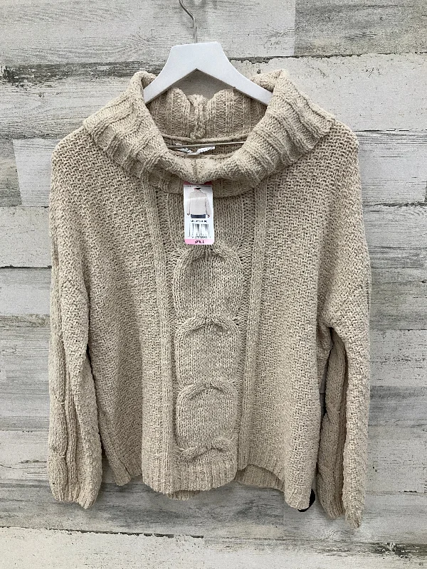 Women's Flounced SweatersSweater By Seven 7 In Beige, Size: S