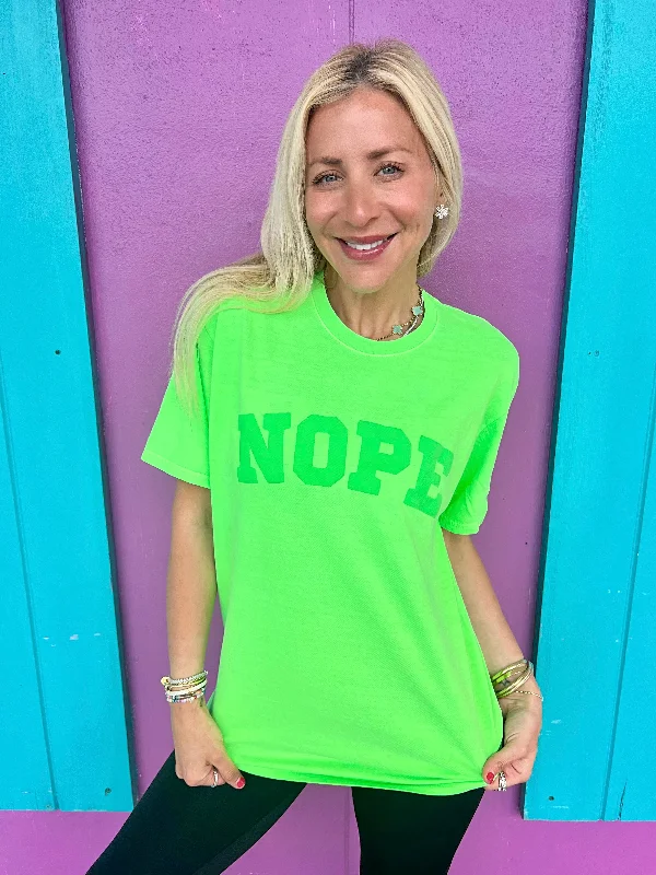 Women's Short-Sleeve BlouseNope Lime Sorbet Tee