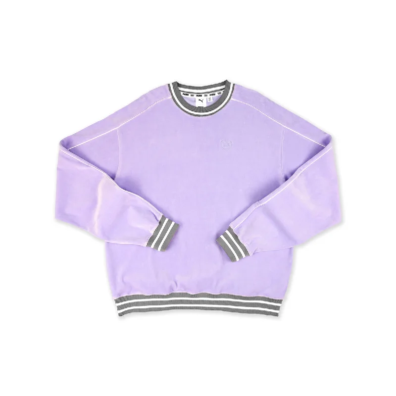 Women's Hooded Sweatshirts with Striped LiningPuma x TMC (People’s Champ) Crewneck - Violet