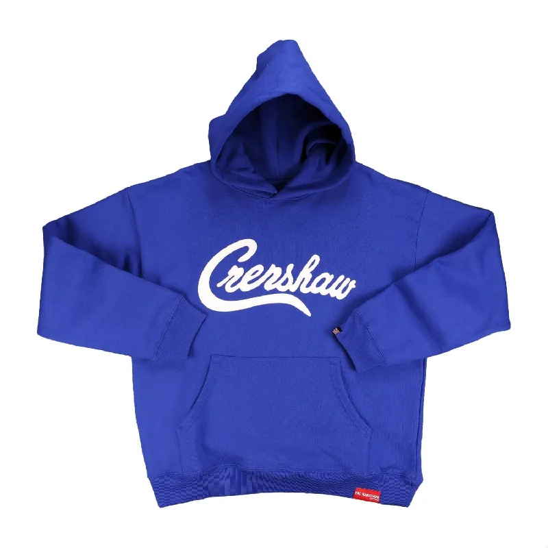 Women's Hooded Sweatshirts with Ribbed LiningCrenshaw Hoodie - Royal/White