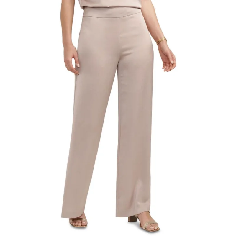 Women's Jodhpurs with Mandarin CollarPetites Womens Satin Wide Leg Dress Pants