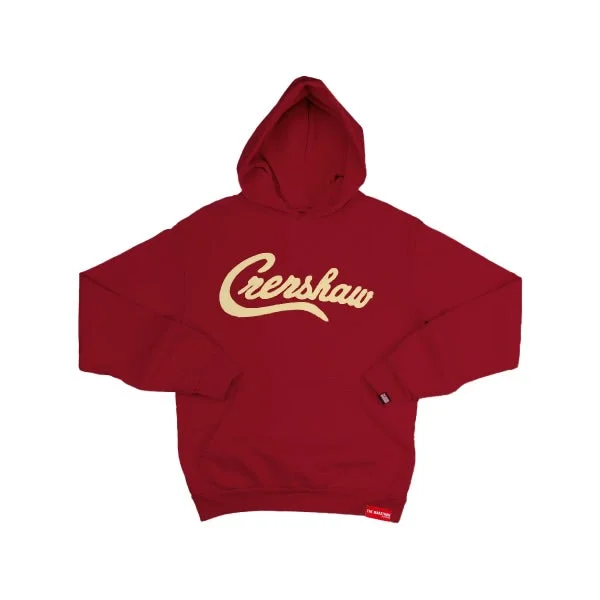 Women's Hooded Sweatshirts with Flared WaistSpecial Edition Vintage Twill Crenshaw Hoodie - Vintage Red/Cream