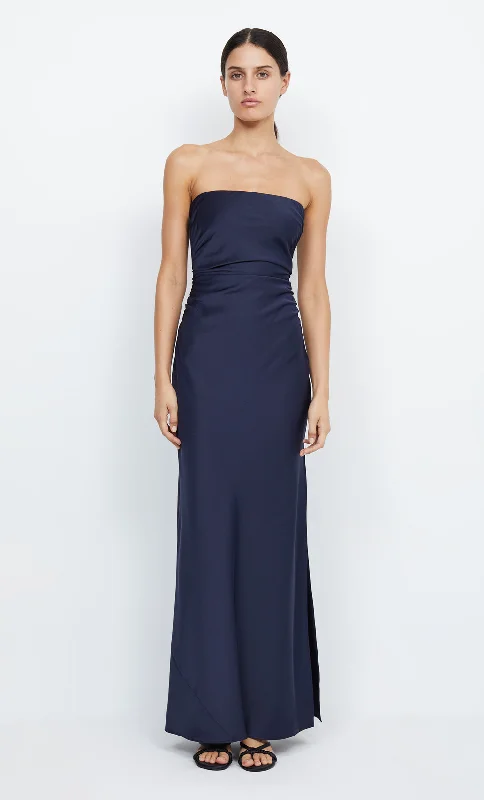 Women's Wide Collar DressesETERNITY STRAPLESS MAXI - INK