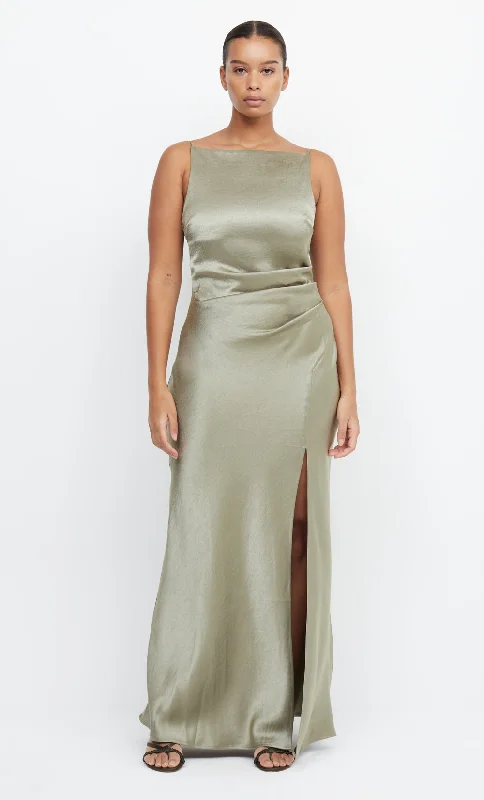 Women's Boat-Neck DressesTHE DREAMER MAXI DRESS - SAGE