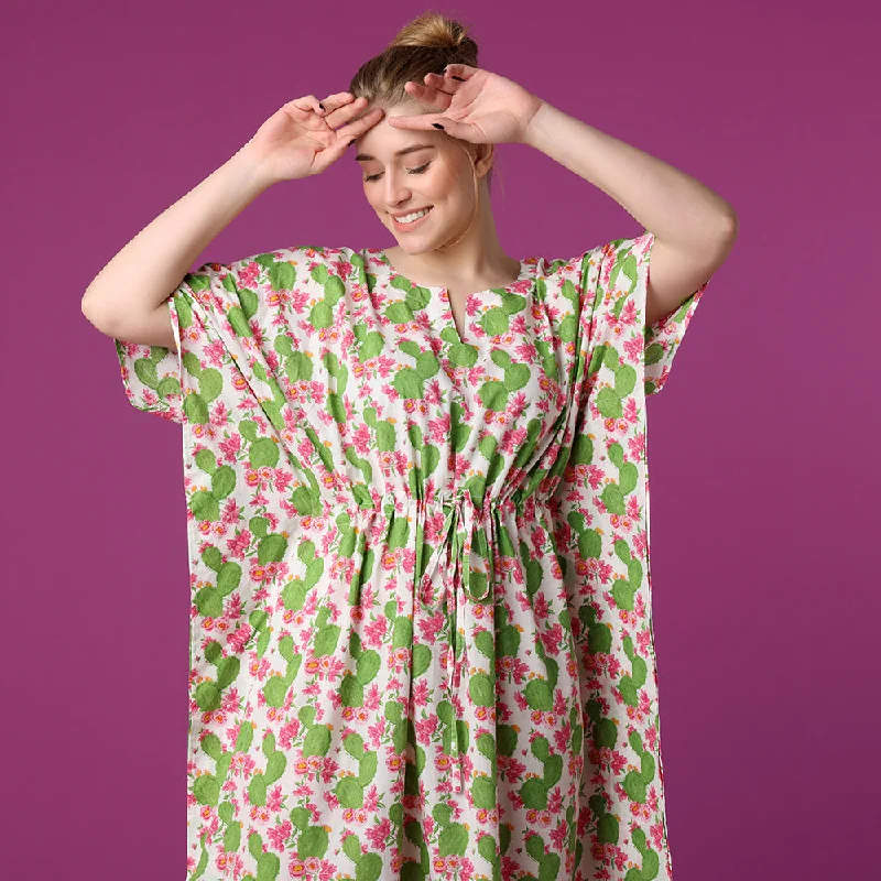 women's pajamas made in USACactus Flower Kaftan