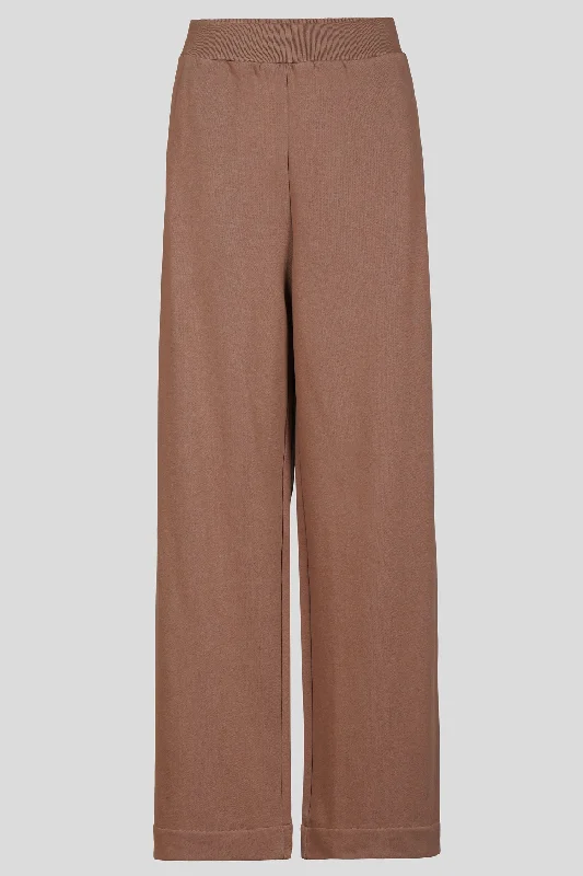 women's pajamas with a cozy, snug fit for ultimate comfortMocha Wide Leg Lounge Pants