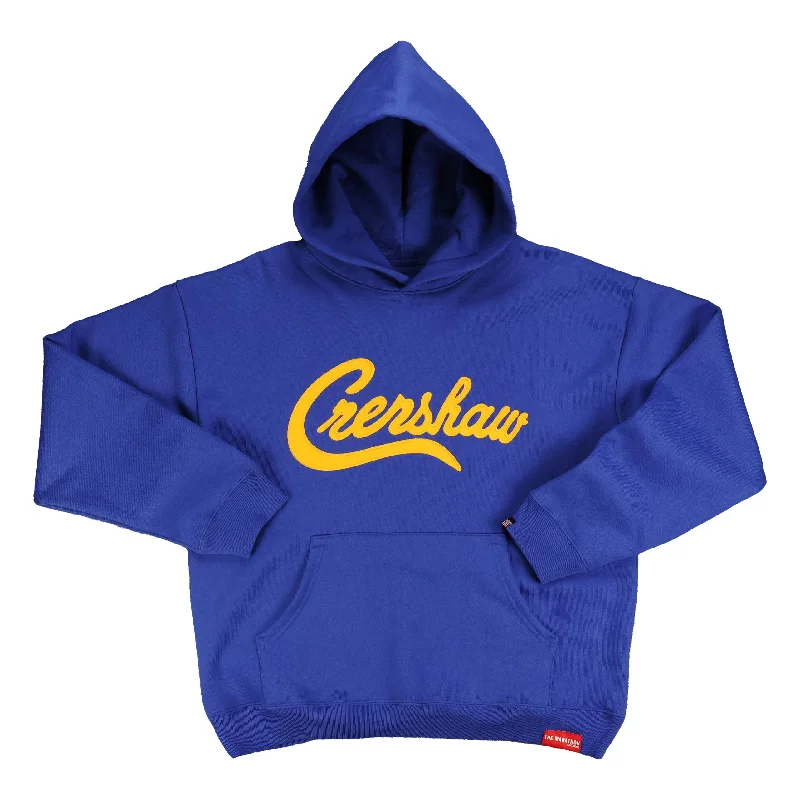 Women's Hooded Sweatshirts with Abstract LiningCrenshaw Hoodie - Royal Blue/Gold