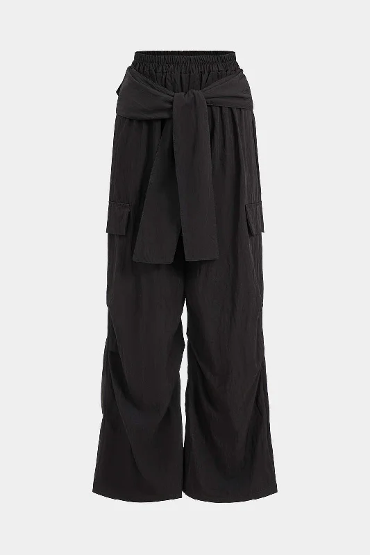 Women's LeggingsStrappy Wide-Leg Trousers