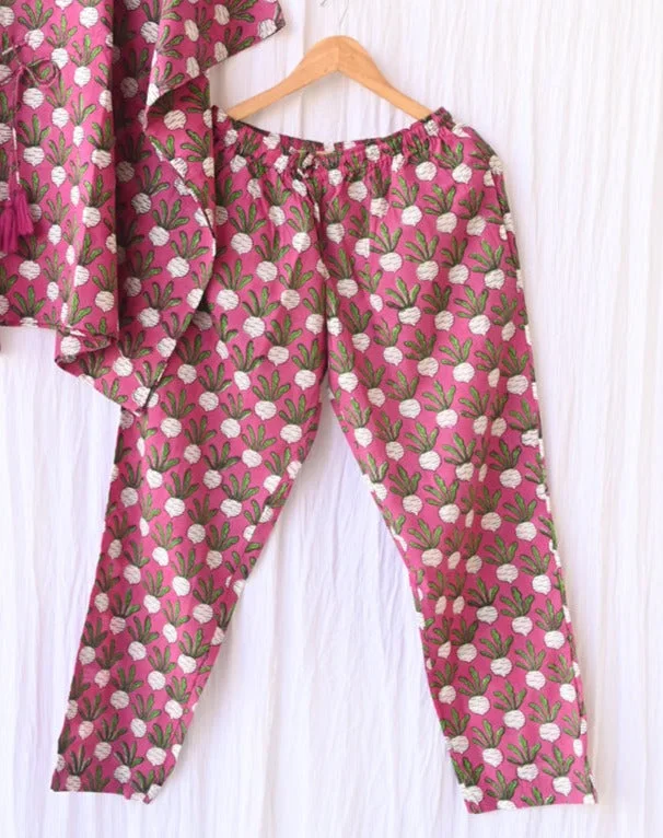 women's pajamas featuring animal printsBeet-the-Root Soft Cotton Pyjama