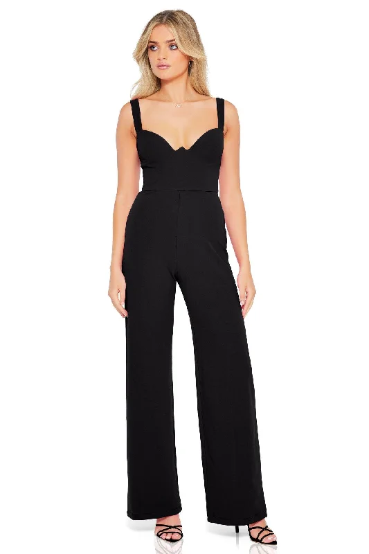 Women's Jumpsuits with Shirt CollarNookie Romance Jumpsuit - Black