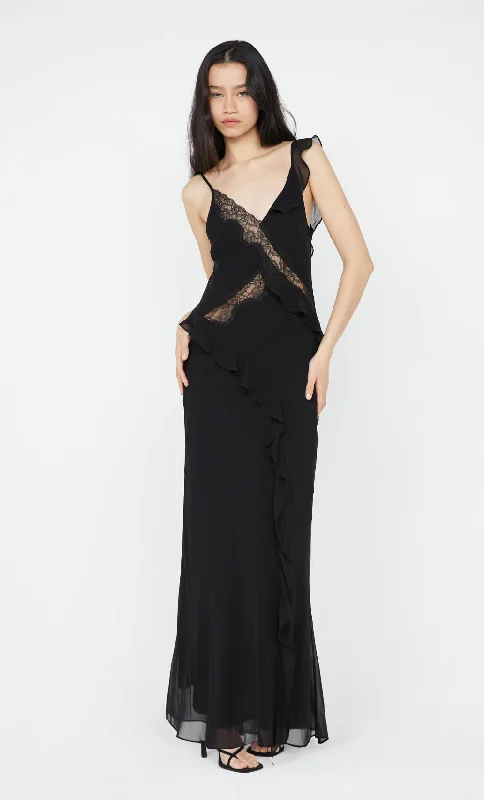 Women's Boat-Neck DressesKNOX MAXI DRESS - BLACK