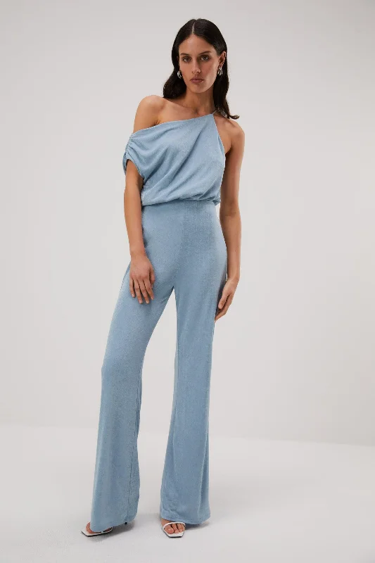 Women's One-Piece JumpsuitsMisha Emer Slinky Jersey Jumpsuit - Sterling Blue