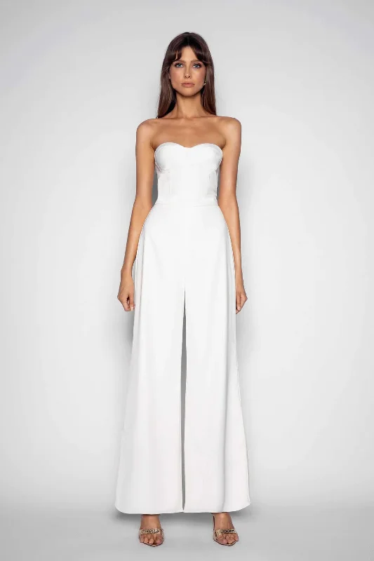 Women's Jumpsuits with Keyhole NeckSkye Jumpsuit - White