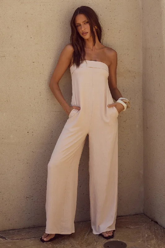 Women's Jumpsuits with DrawstringMiralla Jumpsuit - White