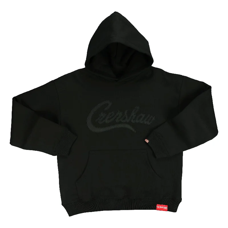 Women's Hooded Sweatshirts with Flannel LiningCrenshaw Hoodie - Black/Black