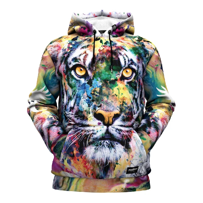 Women's Hooded Sweatshirts with Tie-Dye LiningAcrylic Beast Hoodie