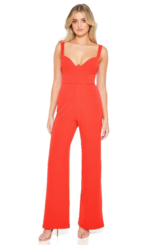 Women's Jumpsuits with Square CollarNookie Romance Jumpsuit - Red