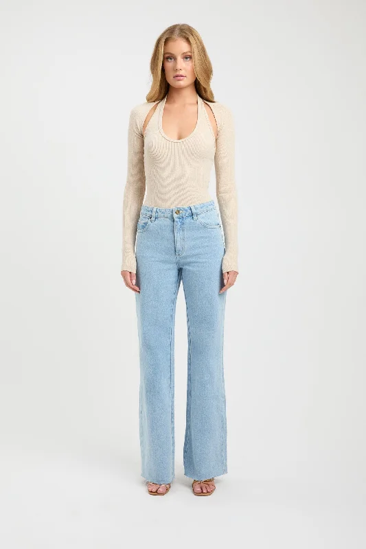 Women's Jodhpurs with Narrow CollarTony Mid-Rise Jeans