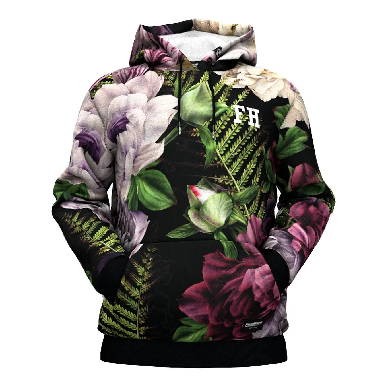 Women's Hooded Sweatshirts with Hidden PocketsEvening Bouquet Hoodie