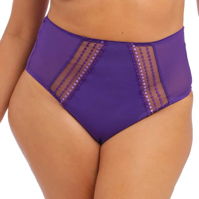 lightweight mesh panties with a lace overlay for a romantic touchElomi Matilda Full Brief - Iris