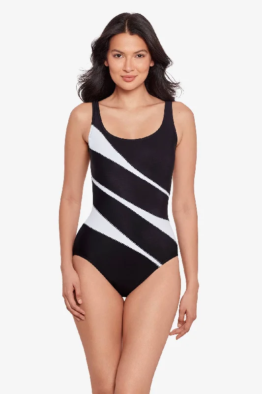 Colorblock Helix One Piece Swimsuit DDD-Cup