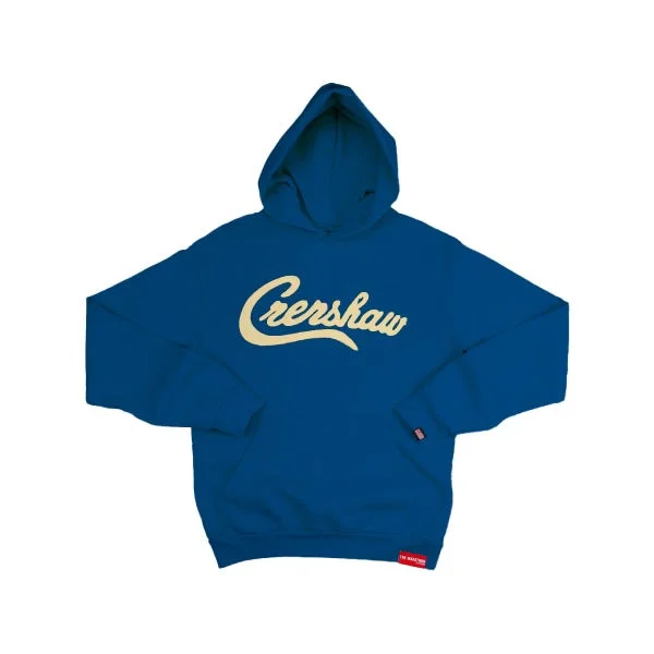 Women's Hooded Sweatshirts with High WaistSpecial Edition Vintage Twill Crenshaw Hoodie - Vintage Royal/Cream