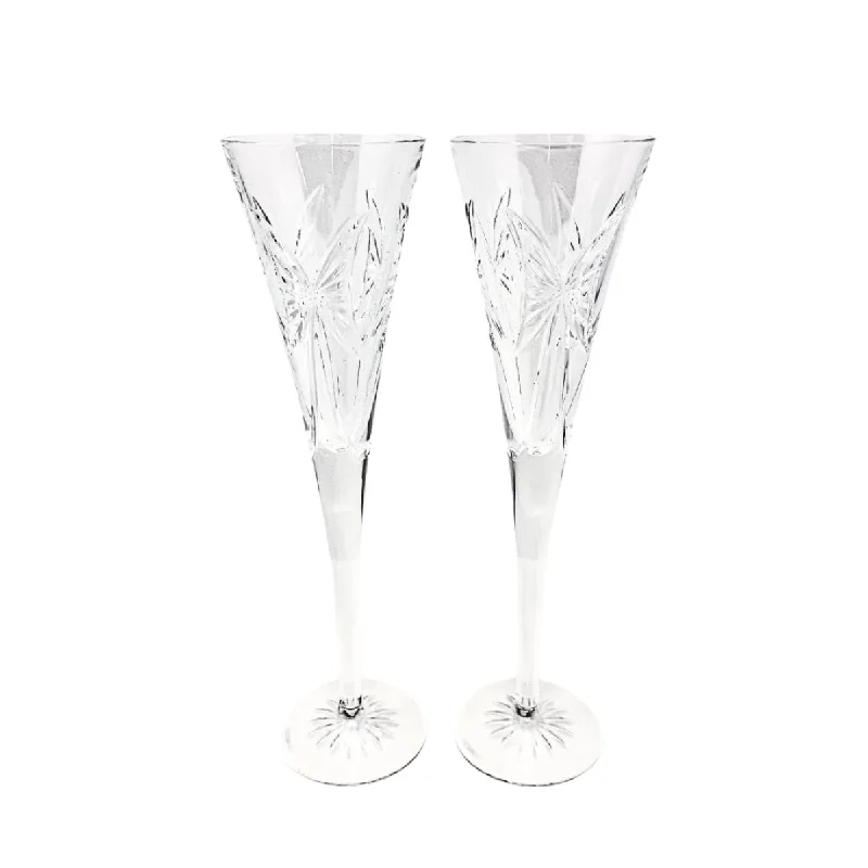 Women's Jumpsuits with Notched CollarPair of "Happiness" Toasting Flutes