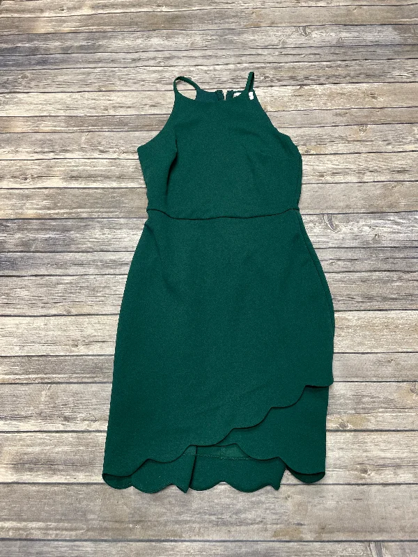 Women's Low Collar DressesDress Party Short By Cme In Green, Size: S