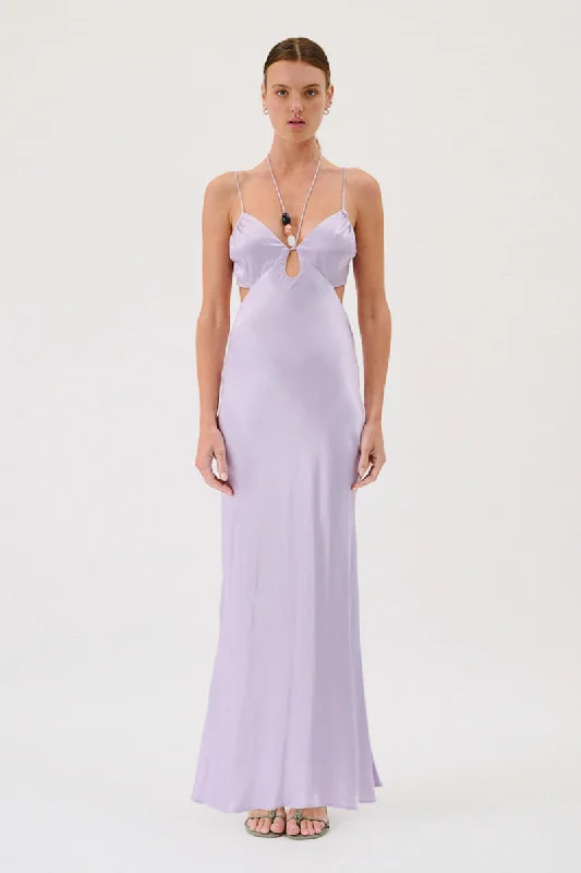 Women's Square-Neck DressesMillenia Halter Maxi Dress - Lilac