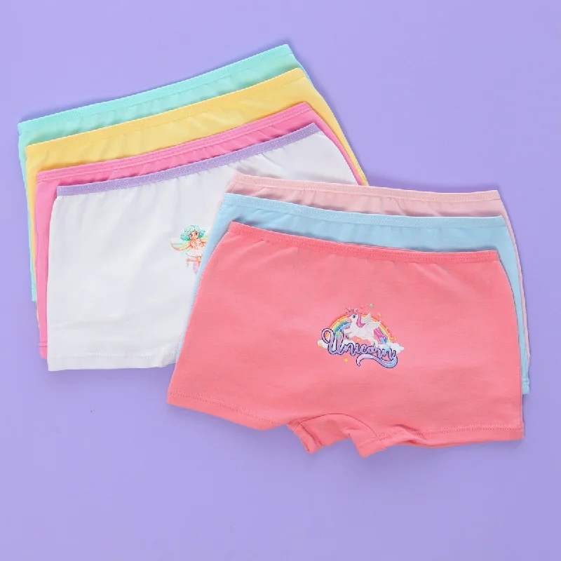 seamless panties with a concealed pocket for added convenienceSemanario Panties Bóxer Pack x7 / Niñas E-7015