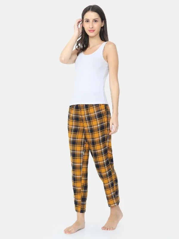 women's pajamas with pocketsThe Tartan Checked Women PJ Pant