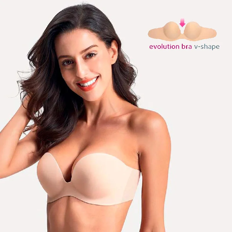 seamless bralette for layeringSujetador adhesivo sin espalda efecto push up