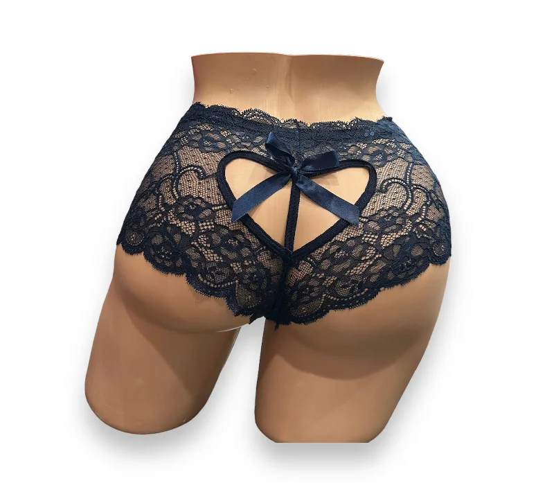 cotton-blend hipster panties for daily wearAll The Love Cheeky Boyshort -  Navy