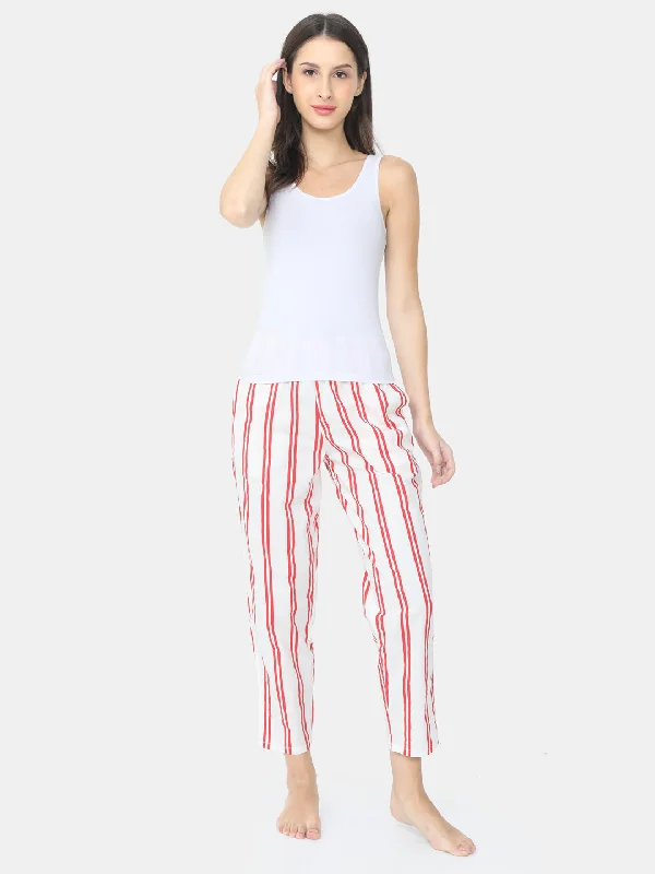 women's pajamas for those who cherish softnessThe Crimson on White Women PJ Pant