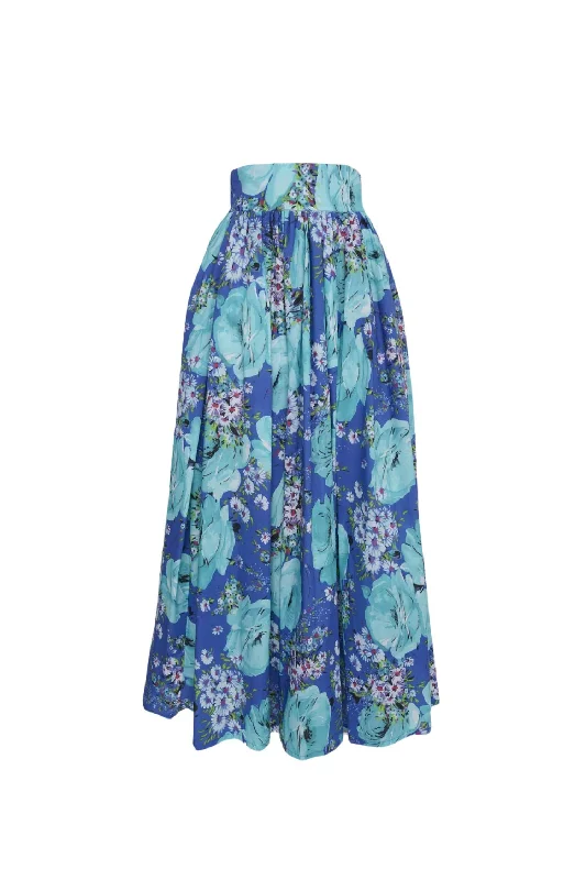 Women's Midi SkirtsWomen's Vanessa Skirt In Sky Of Roses