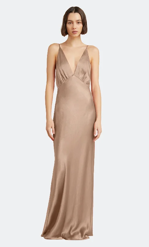 Women's Shift DressesLORELAI V MAXI DRESS - GOLDEN