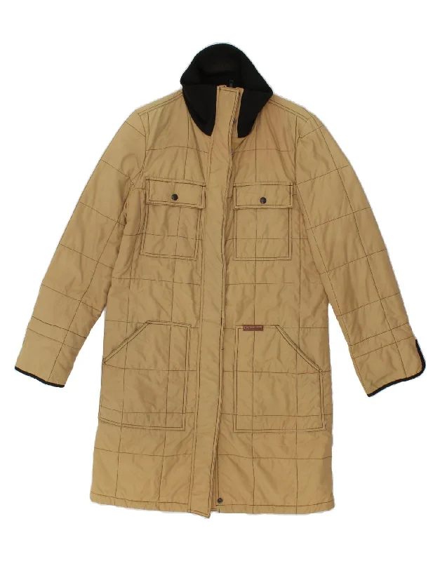 Women's Coats with Fur LiningMARLBORO CLASSICS Womens Padded Coat UK 10 Small Beige Cotton