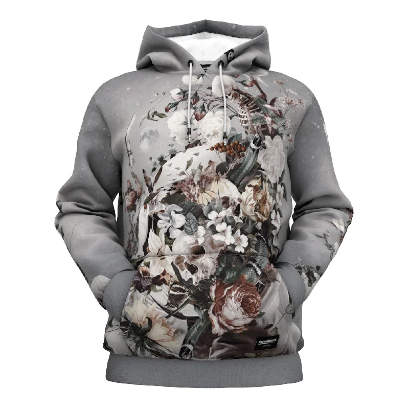 Women's Hooded Sweatshirts with Warm FabricFloral Space Hoodie