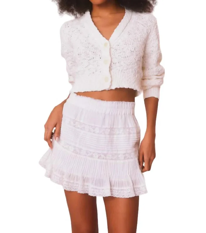 Women's Chic SkirtsMoulin Mini Skirt In True White