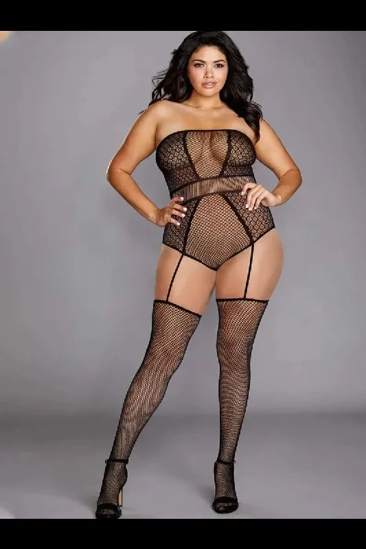 women's short sleeve pajama setsStrapless Teddy Bodystocking