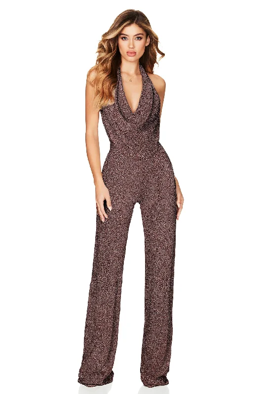 Women's Jumpsuits with Shirt CollarNookie Dreamlover Jumpsuit - Bronze