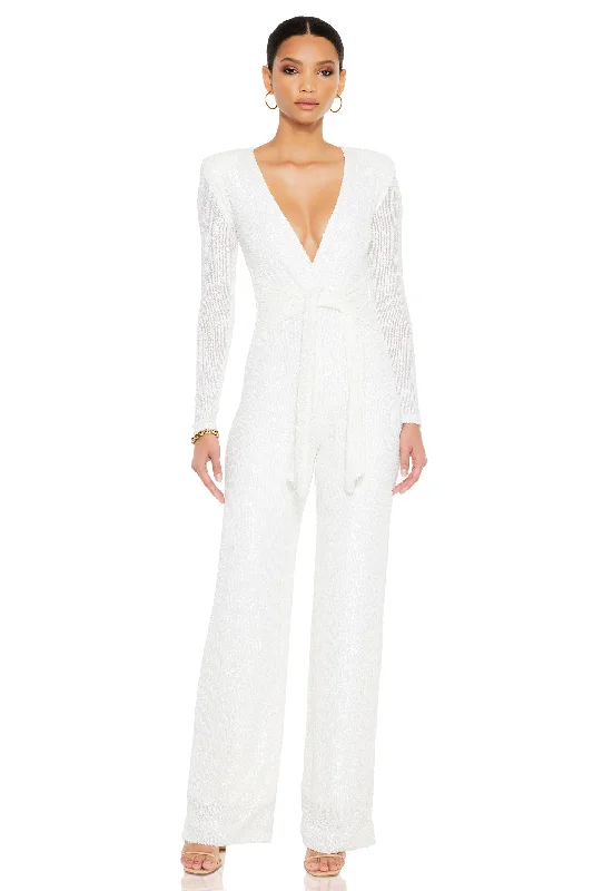 Women's Jumpsuits with Asymmetrical HemNookie Elite Jumpsuit - White